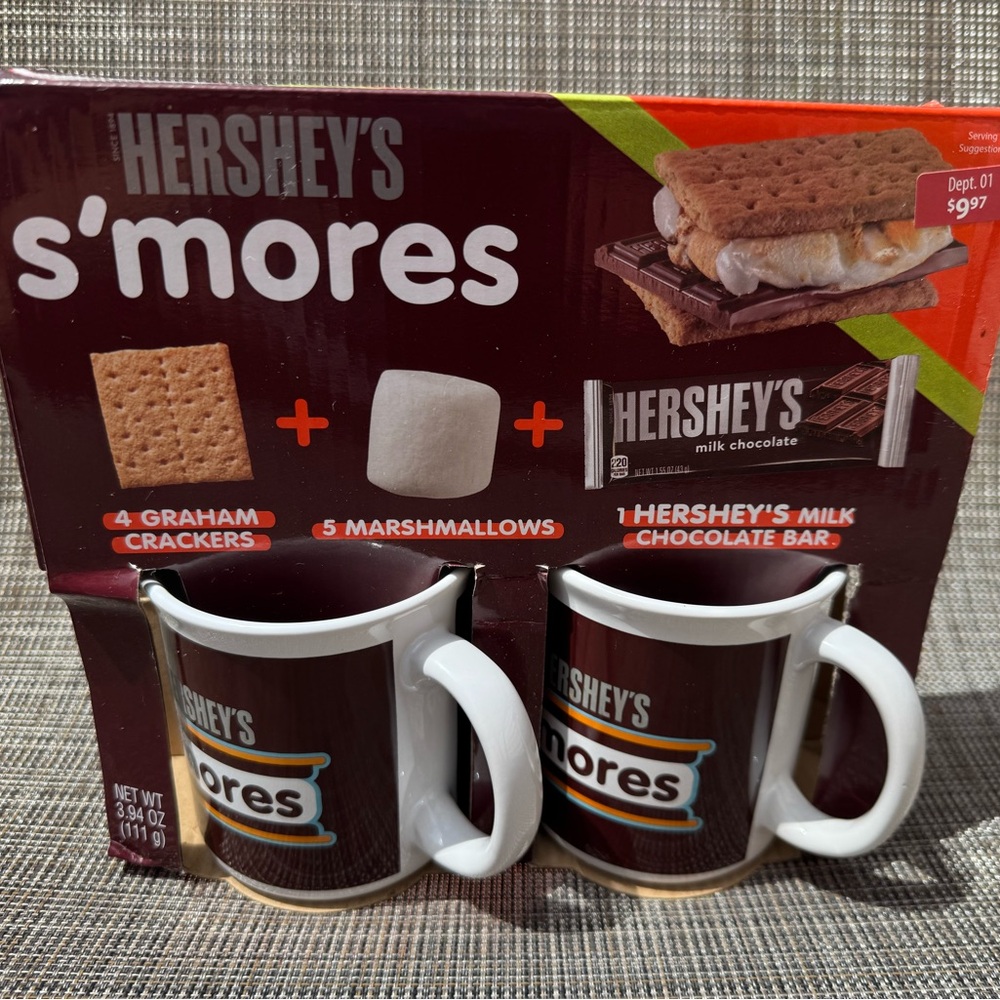 Hershey Smore's Gift Set 2 Mugs No Ingredients